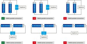 lithium battery SERIES-AND-PARALLEL