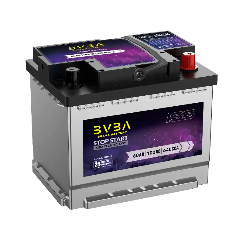 H5 AGM-60 12v60Ah AGM Stop-Start battery - BRAVA