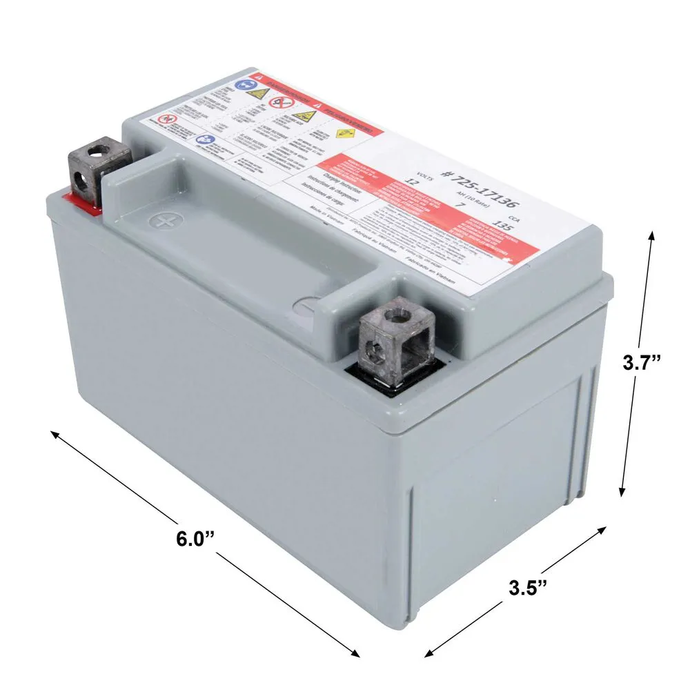 mower agm battery 135CCA